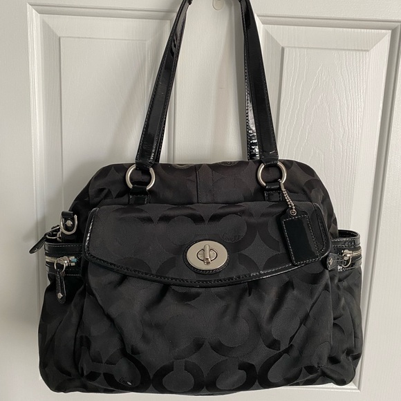 Coach Handbags - Coach | Diaper bag with stunning turquoise satin lining